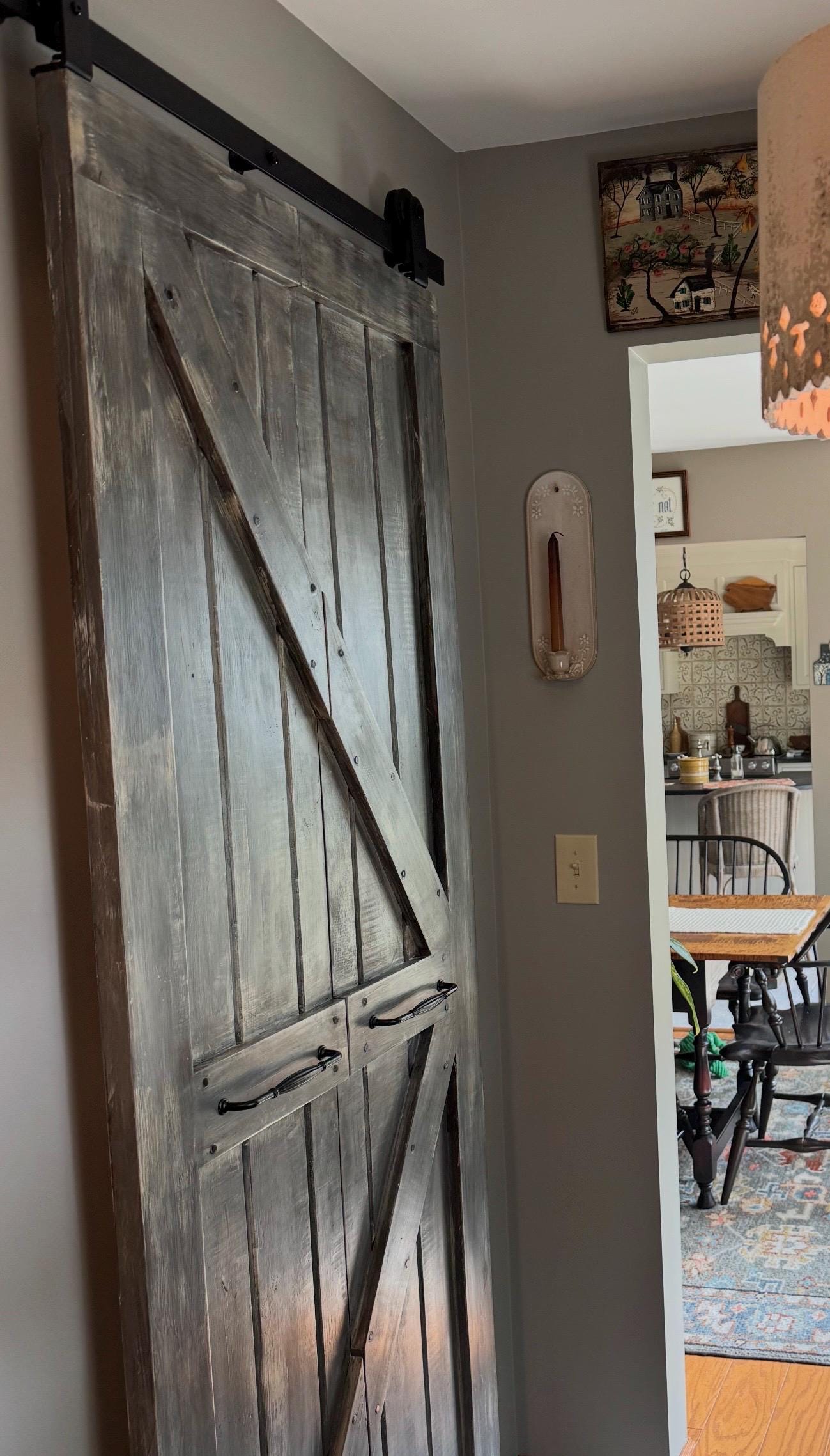 Custom Solid Wood Bi-Fold Barn Door