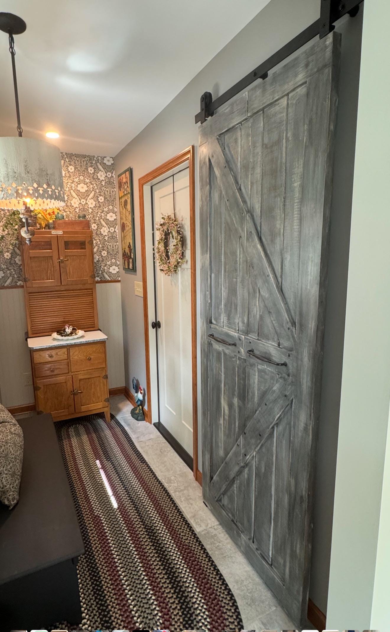 Custom Solid Wood Bi-Fold Barn Door