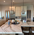 Custom Solid Wood Pantry Door, Full Lite Glass Door