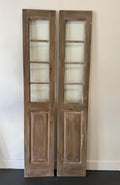 Custom Glass French Door, Four Lite Solid Wood, Antique Replica