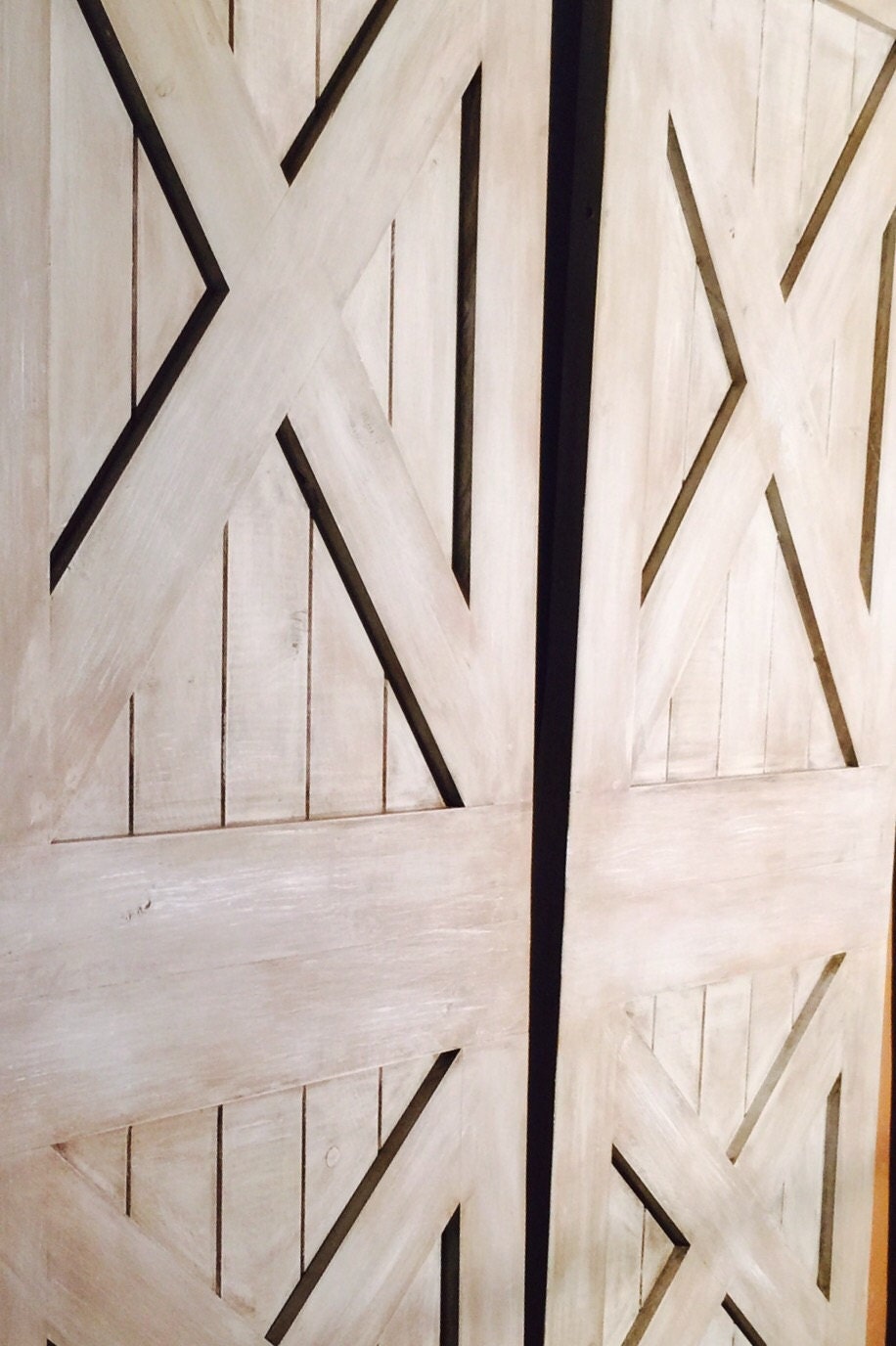 Custom Double X Sliding Barn Door