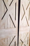 Custom Double X Sliding Barn Door