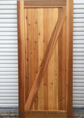 Custom Cedar Wood Z Barn Door, Interior or Exterior