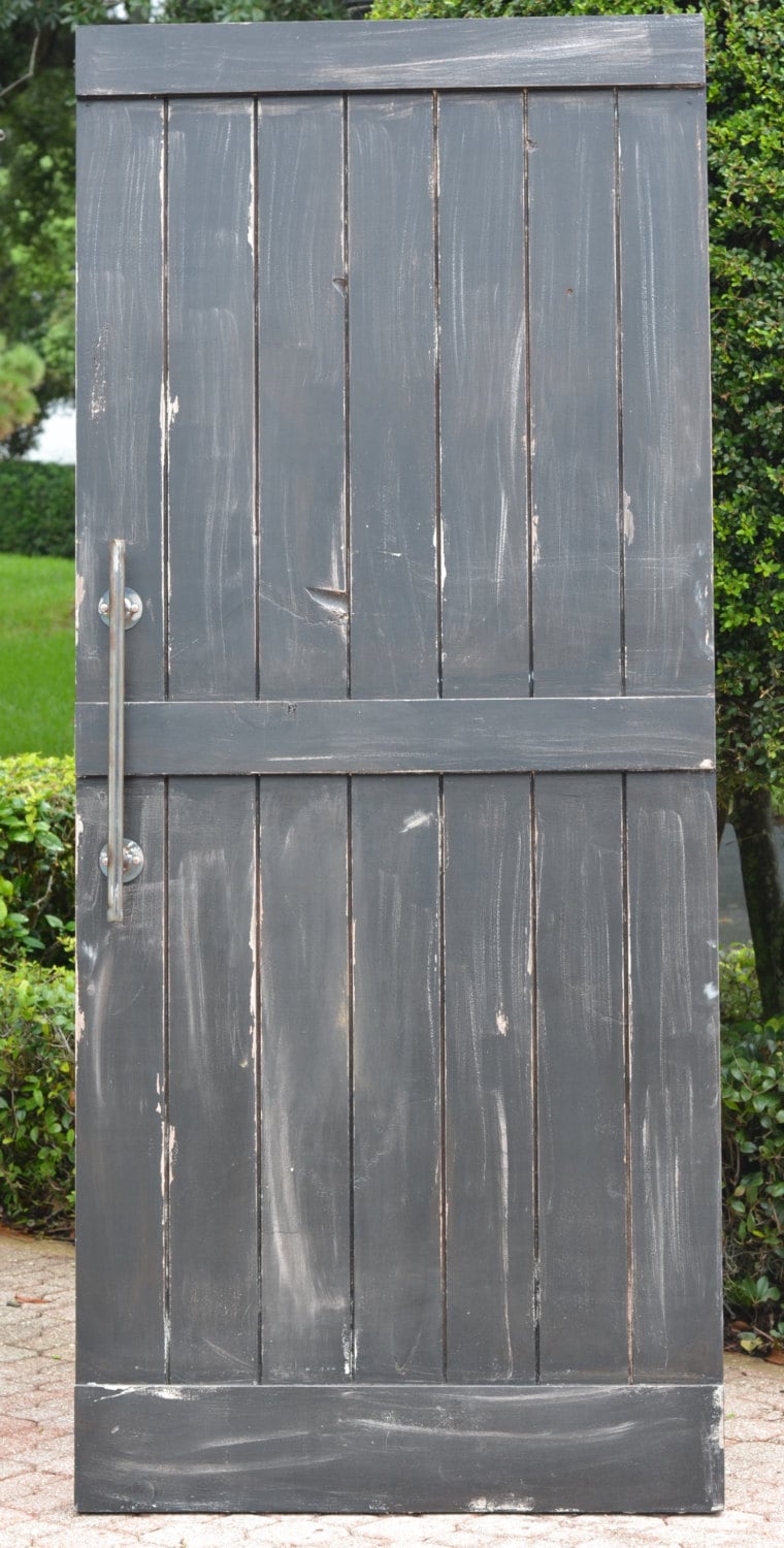 Gray Barn Door, Vertical Plank, Farmhouse Style